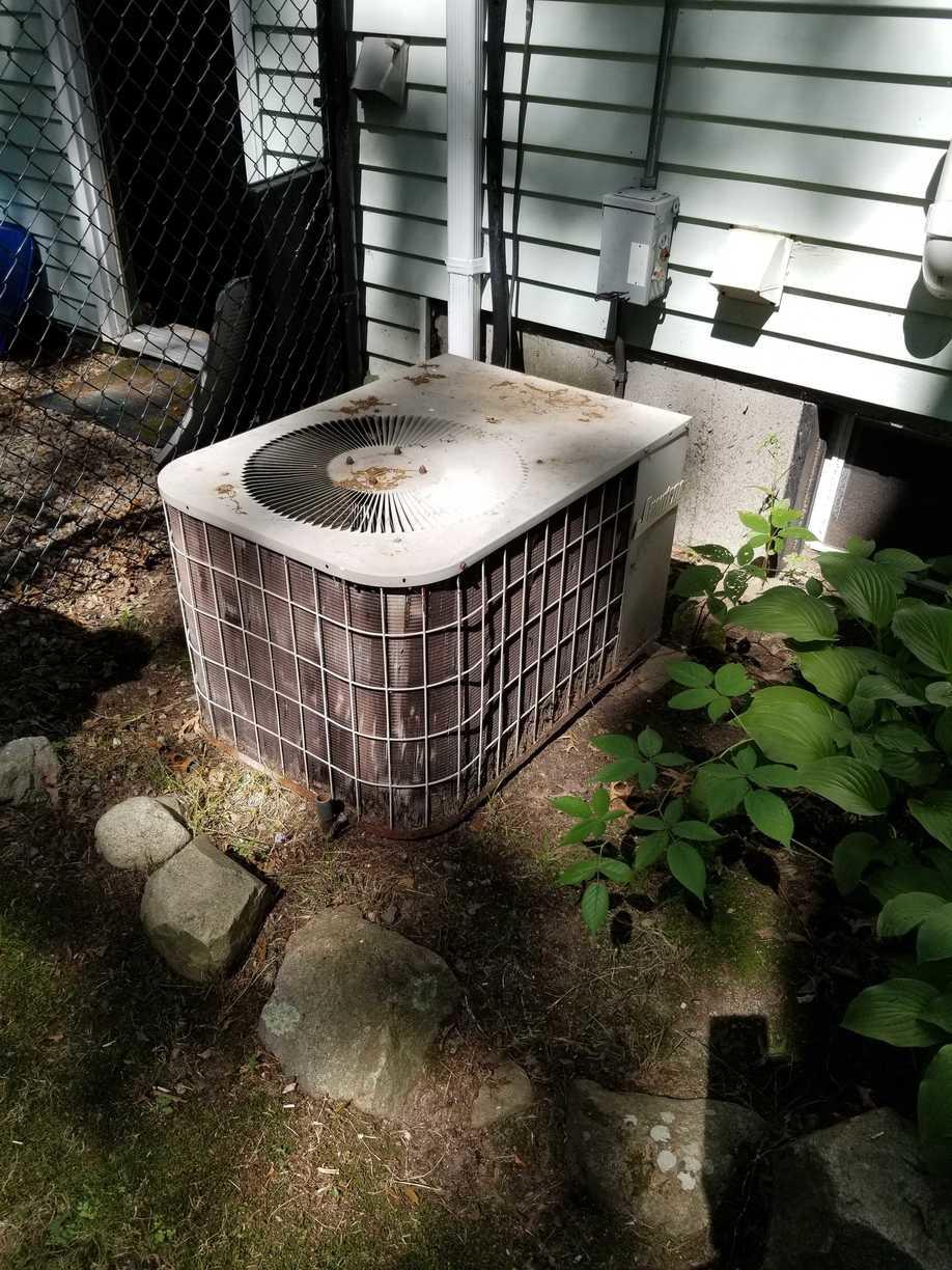 Central AC Replacement in Sharon, MA - Before