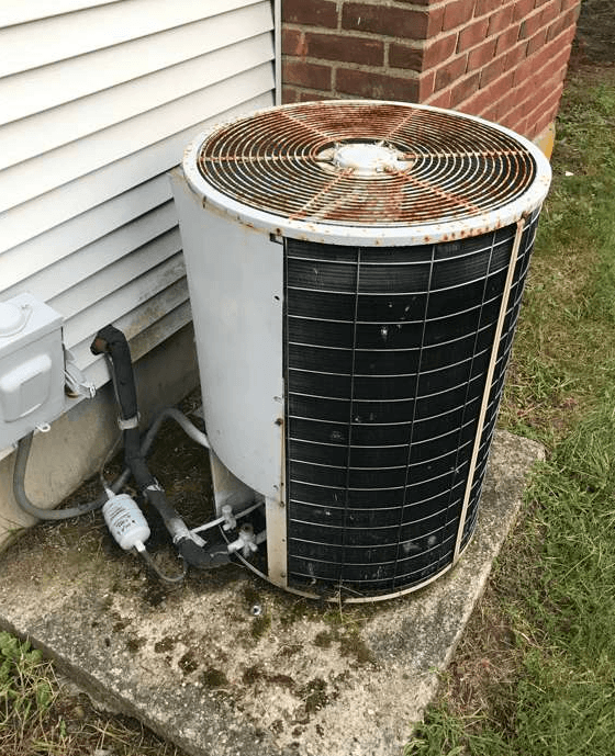 Central AC Replacement in Randolph, MA - Before