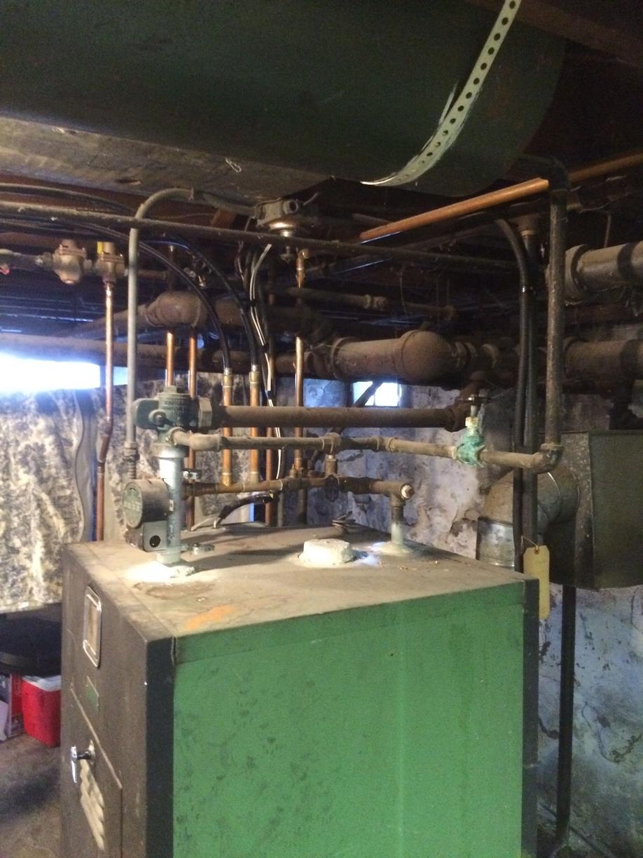 Combi Boiler Installation in Dedham, MA - Before