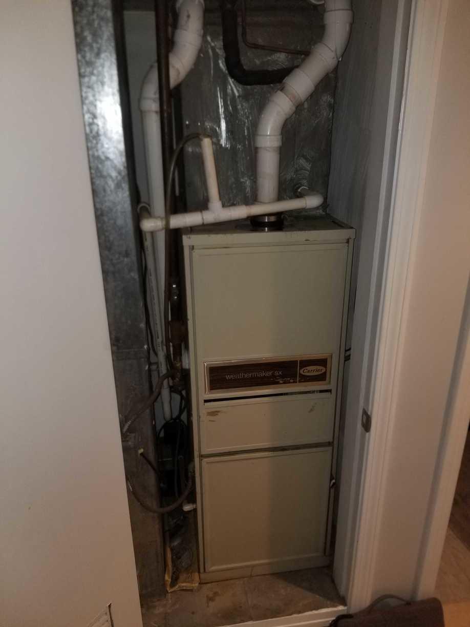 Furnace replacement in S. Boston, MA - Before