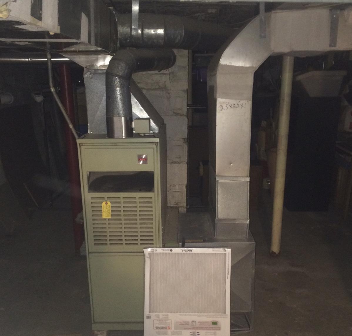 Furnace replacement in Natick, MA - Before