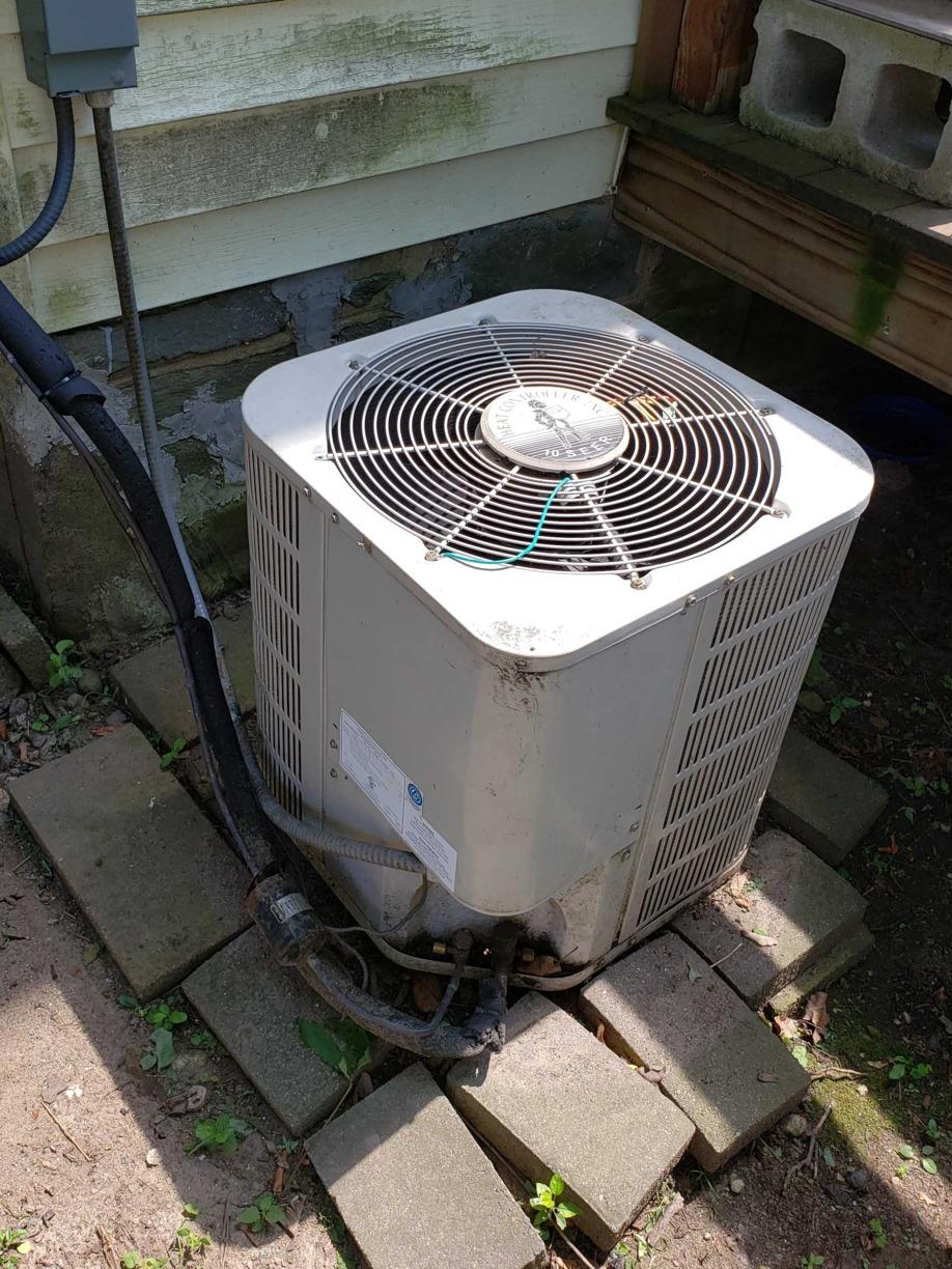 Central AC Replacement in Newton, MA - Before