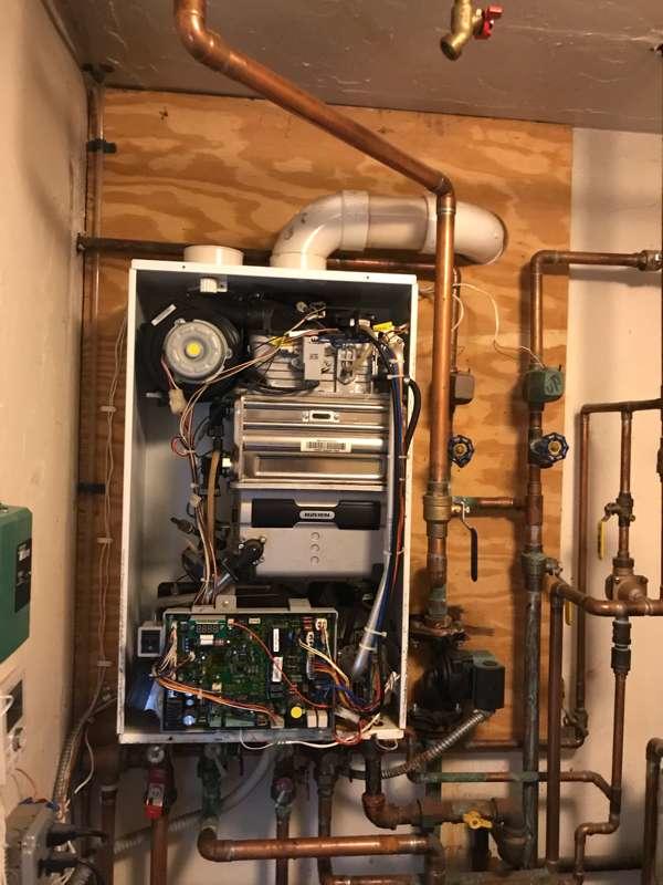 Tankless Hot Water Heater - Before