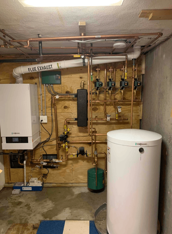 Viessmann Boiler & Indirect Hot Water Tank Install - After