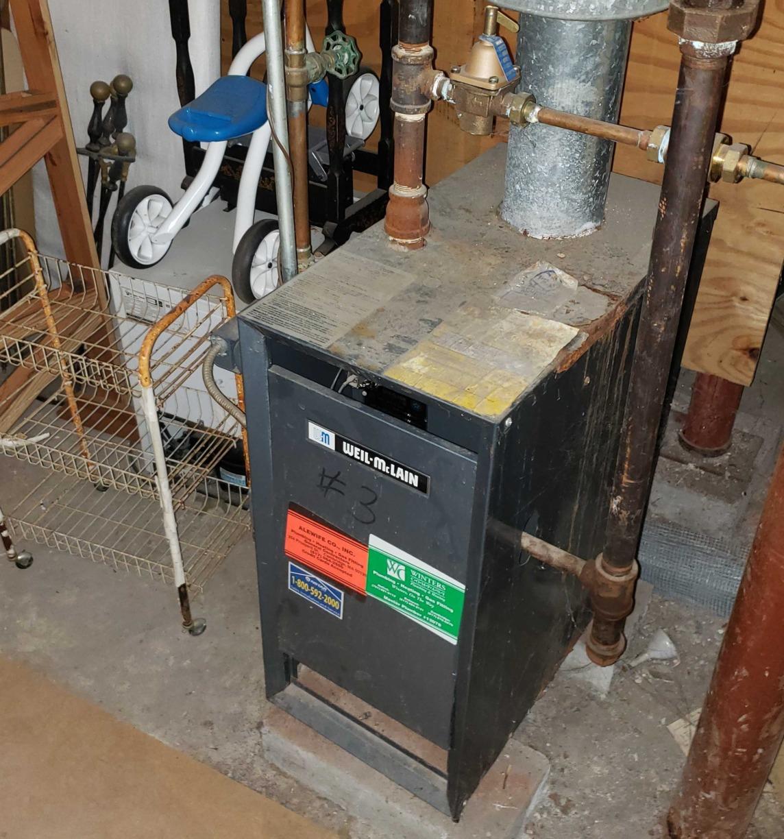 Viessman boiler installation in Cambridge, MA - Before