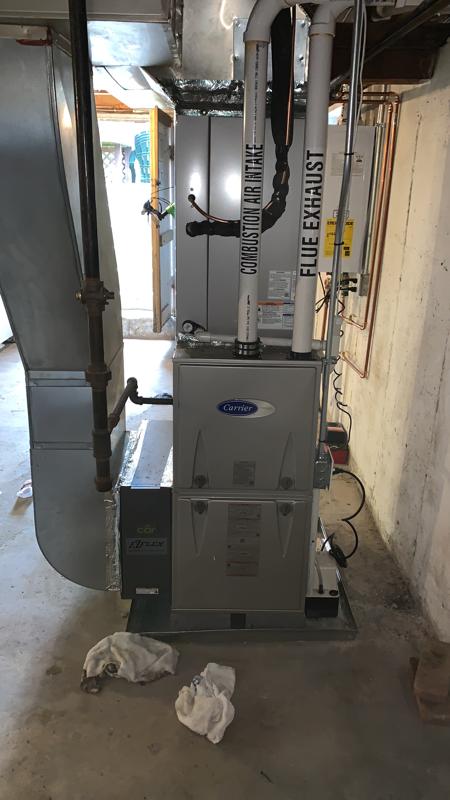 Furnace upgrade in Weymouth, MA - After